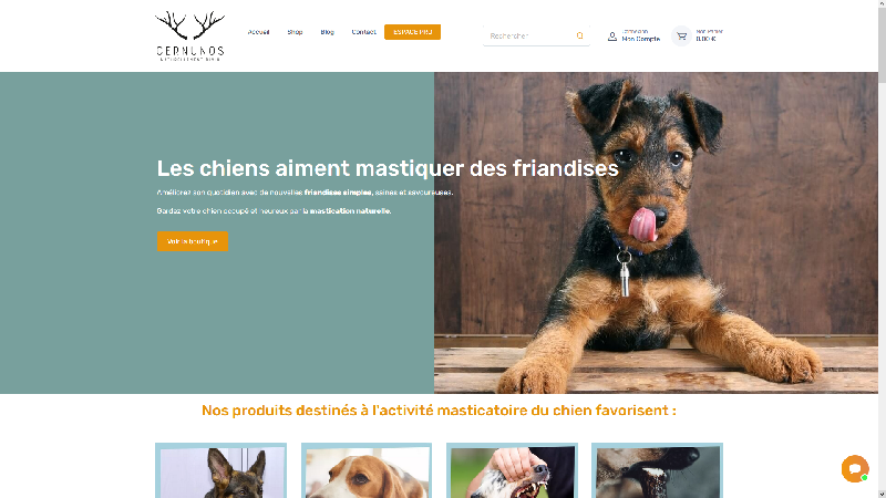 Cernunos - Friandises naturelles pour chiens et chats en France