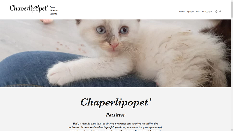 Chaperlipopet' petsitter