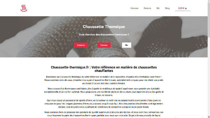 Chaussette thermique