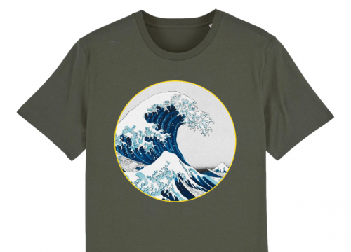 Tee shirt bio éthique vague 