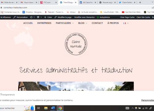 Services administratifs et traduction - Claire Nottale