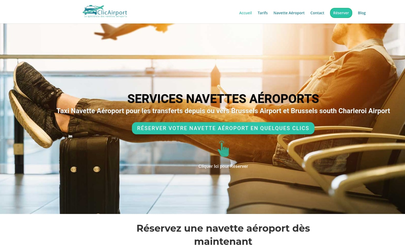 clicairport navette aéroport belgique