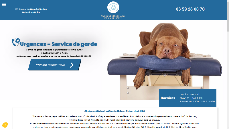 Clinique vétérinaire à Sin-le-Noble 