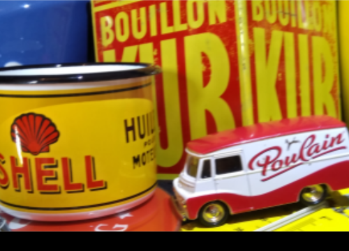 le grenier vintage, objets de collection publicitaires