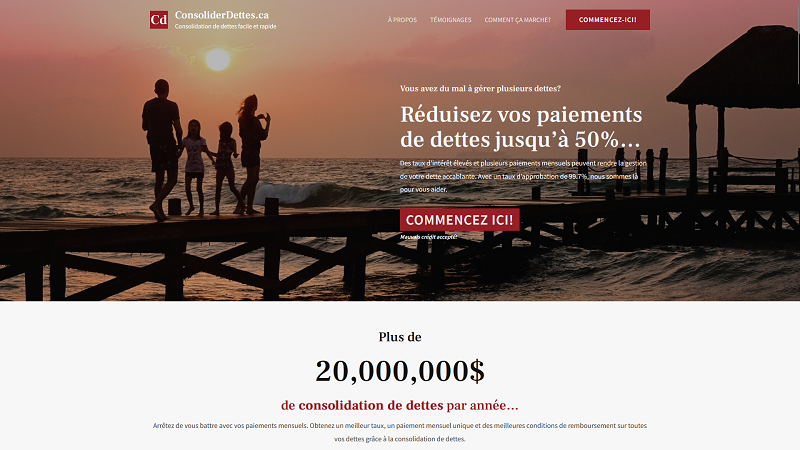 ConsoliderDettes.ca - Consolidation de dettes facile