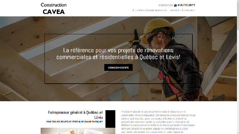 Construction Cavea à Québec