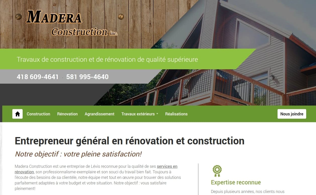 entrepreneur rénovation et construction Lévis 