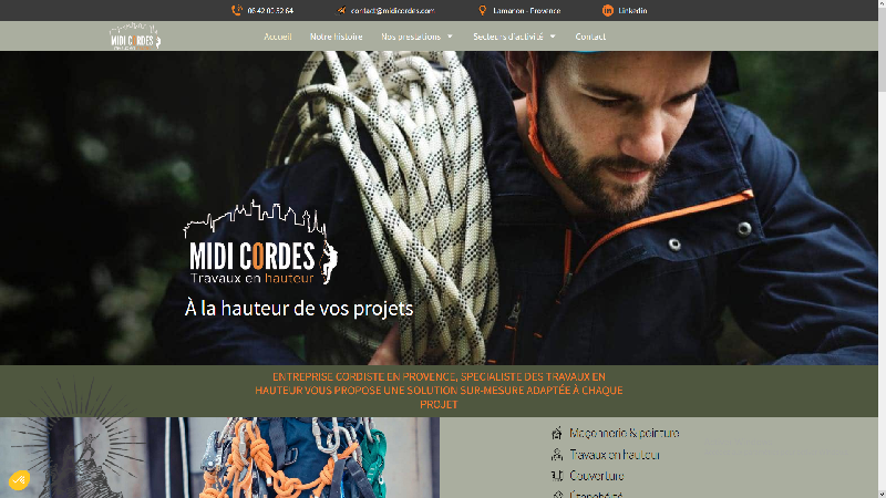 Cordiste Provence Midi cordes