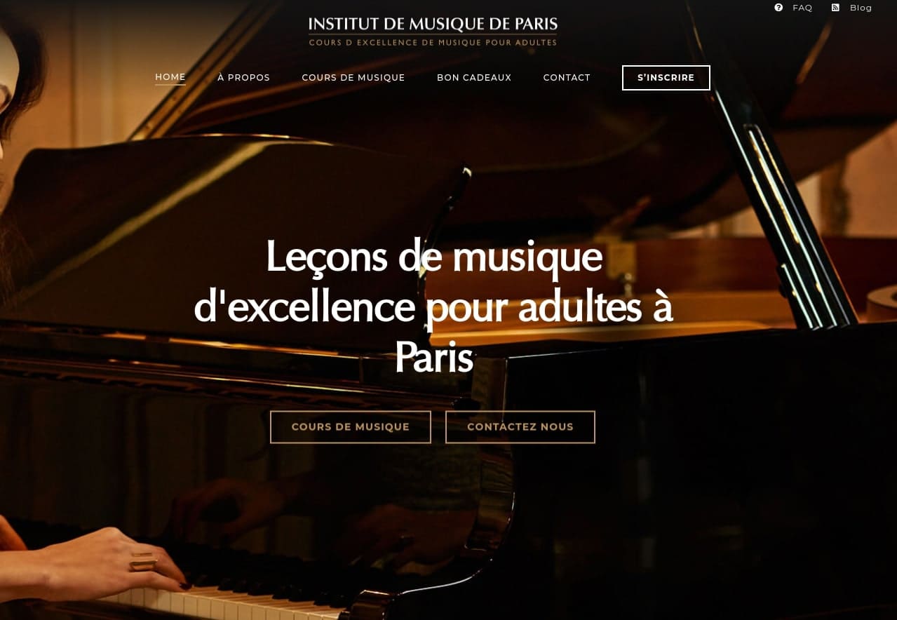 Académie de musique pour adultes à Paris