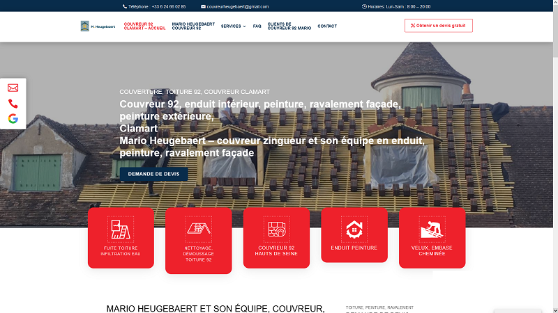 couvreur à Clamart 