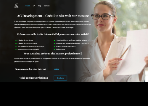 Création site web | AG Development
