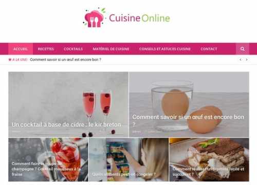 Cette image présente des recettes.