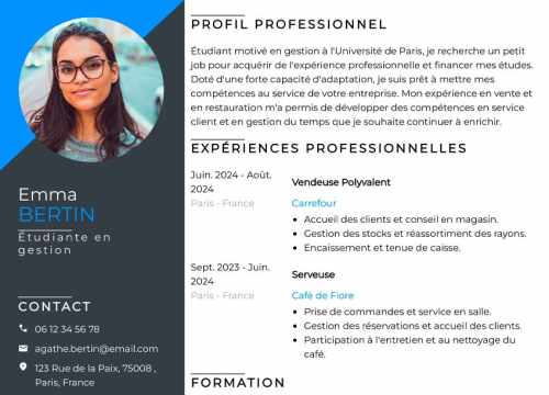 faire un cv avec cvcrea