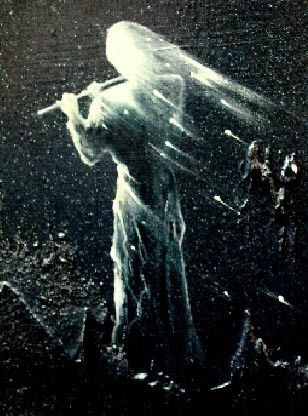 PERON Peintures Le joueur de lune, tourné vers l'Imaginaire et le Mystère