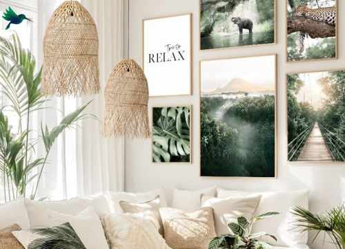 Déco exotique salon