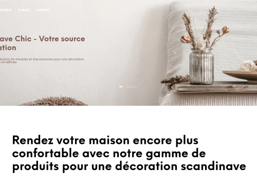 Site spécialisé en décoration scandinave