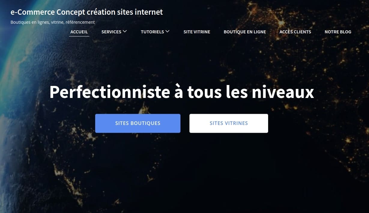 e-Commerce Concept création de sites web