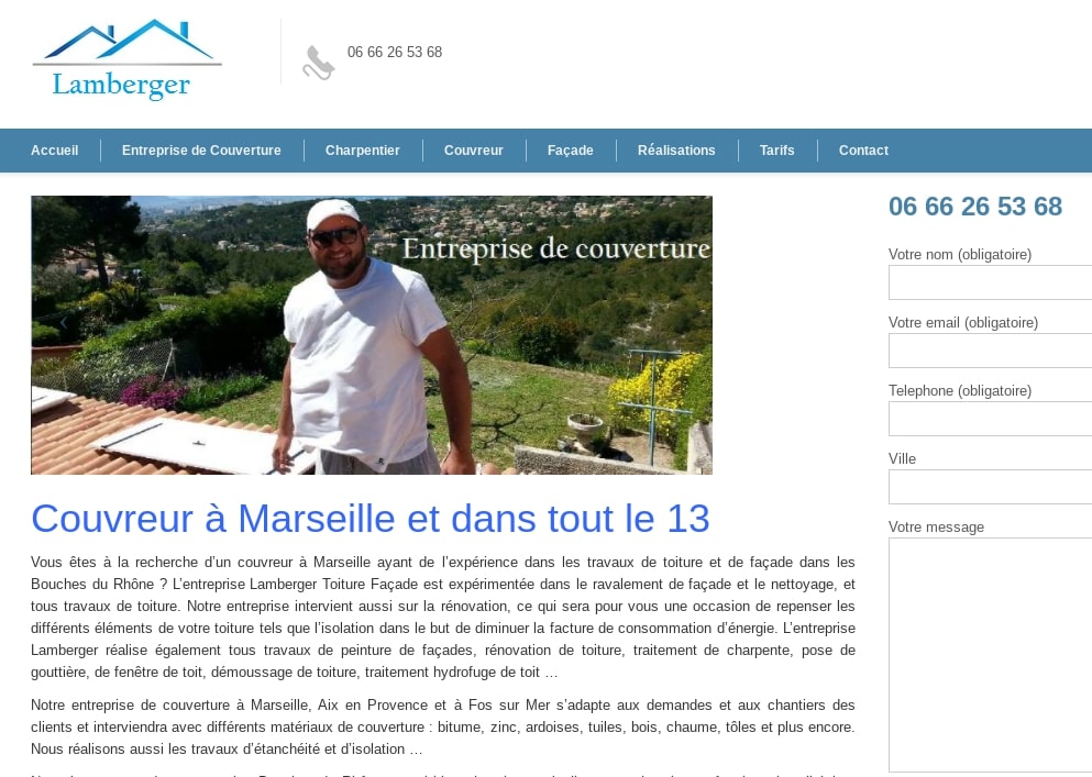 Entreprise de couverture à Marseille