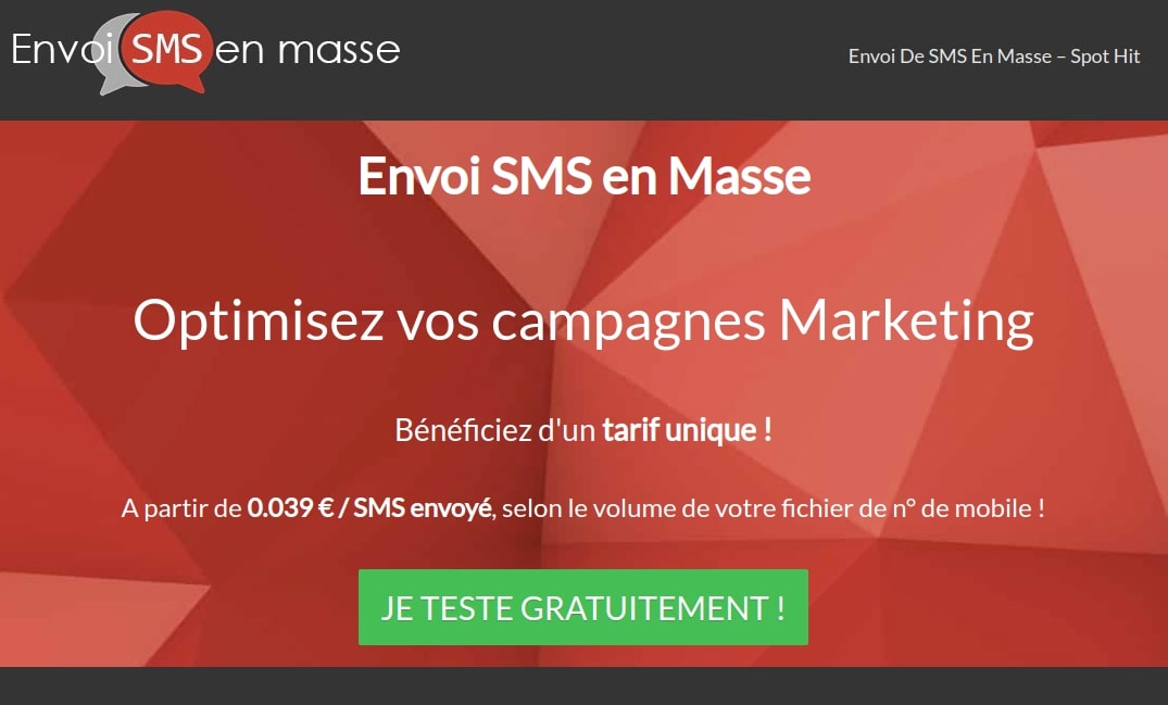 plateforme d'envoie SMS en masse