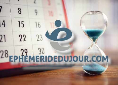 éphémeride du jour