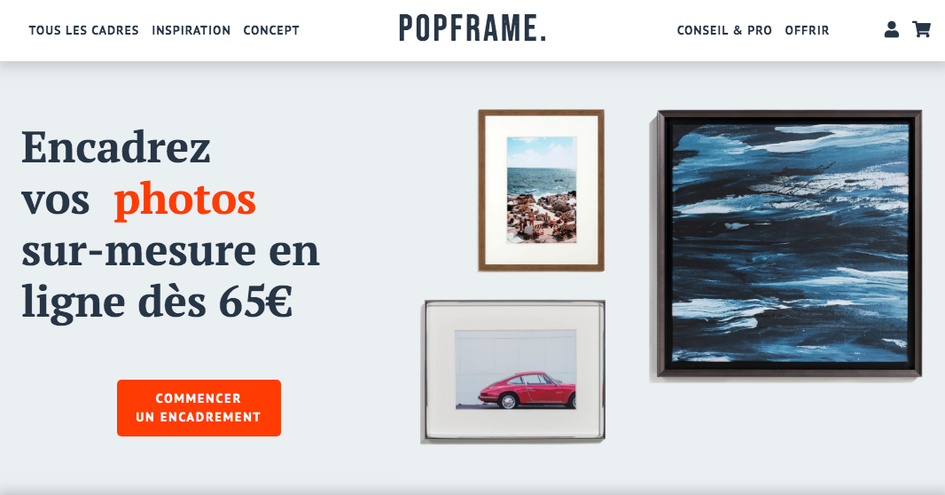 popframe cadre