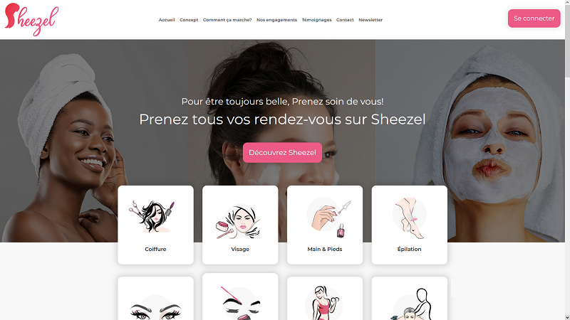 Sheezel - Coiffure et service esthétique à domicile 