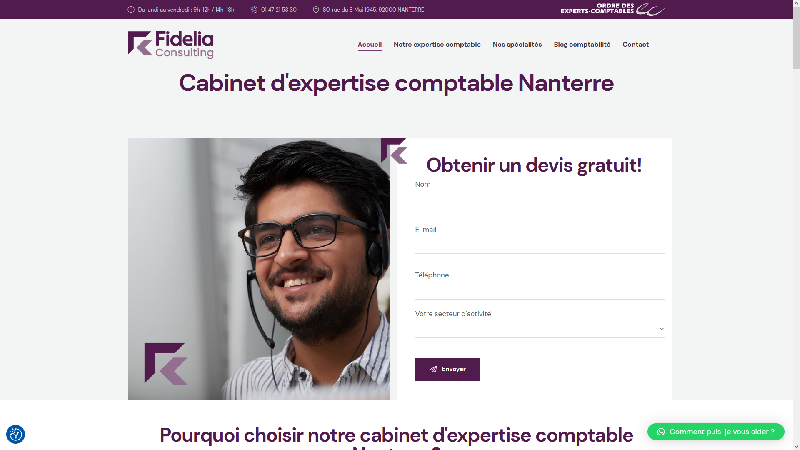 Expert Comptable Nanterre Paris La Défense Fidelia Consulting