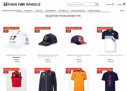 FANS FOR WHEELS | Shop Formule 1, Moto GP, Motorsport