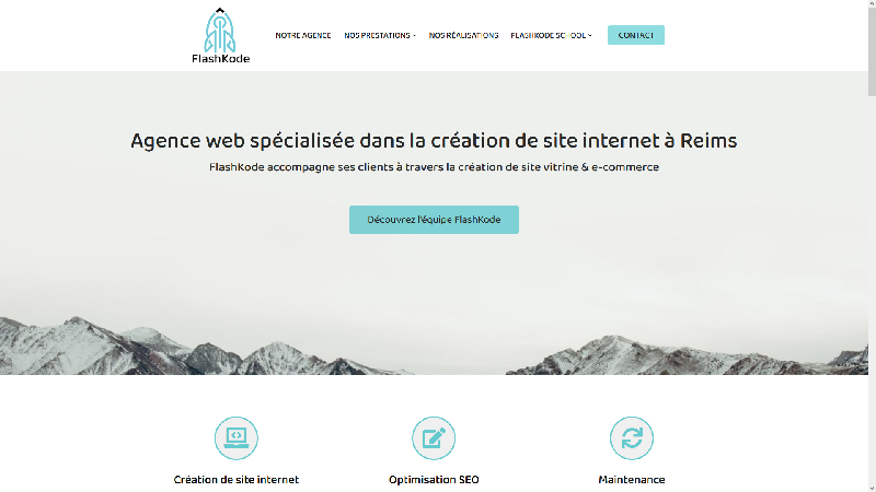 FlashKode - Création site internet