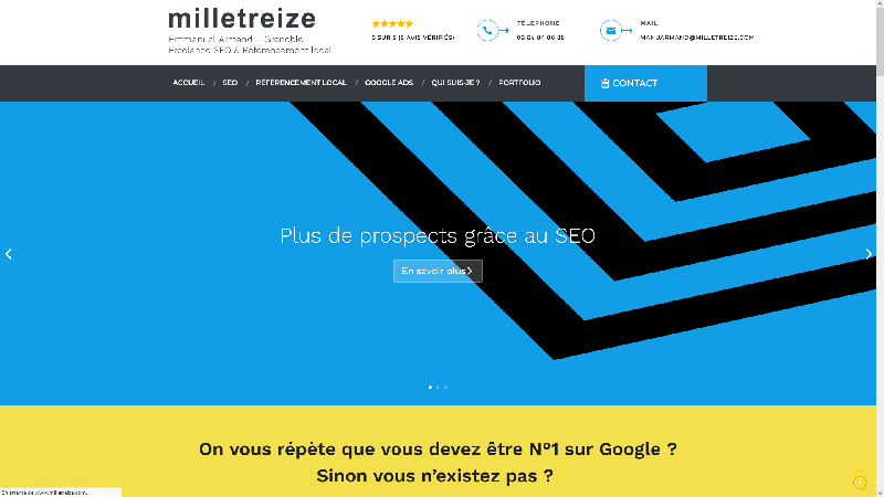 Milletreize - Freelance SEO & Référencement Local Grenoble