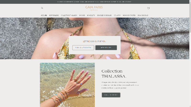 Gaia Paris Jewels - Vente de bijoux en acier inoxydable