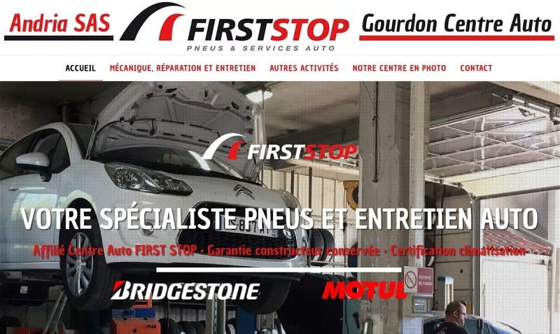 Vue du garage Andria de l'Avenue Gambetta 46300 Gourdon