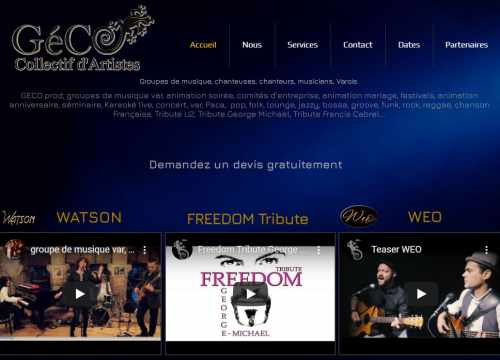 Geco prod groupes de musiques Var 