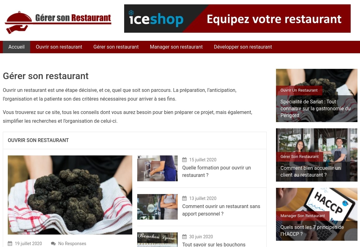 gérer son restaurant