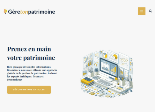 Exemple de site pour apprendre à gérer son patrimoine
