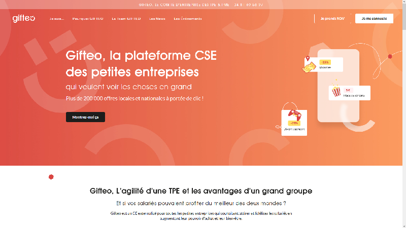 Gifteo CSE externalisé des TPE & PME