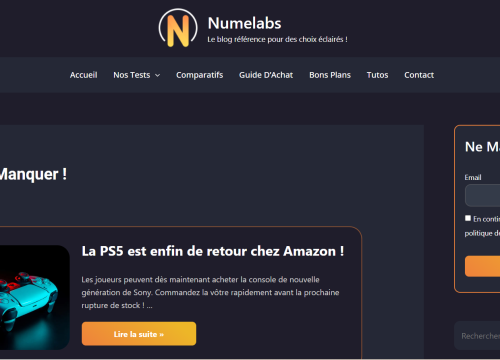 Numelabs - Blog High-Tech et Informatique 