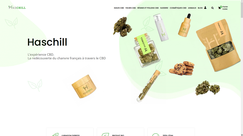 Haschill - produits BIO à base de CBD