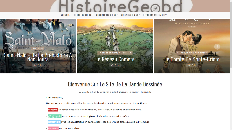 HistoireGeoBd site de bandes dessinées non fictionnelles