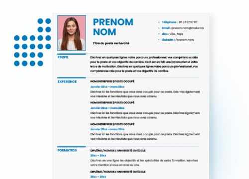 Modèles de CV Gratuit