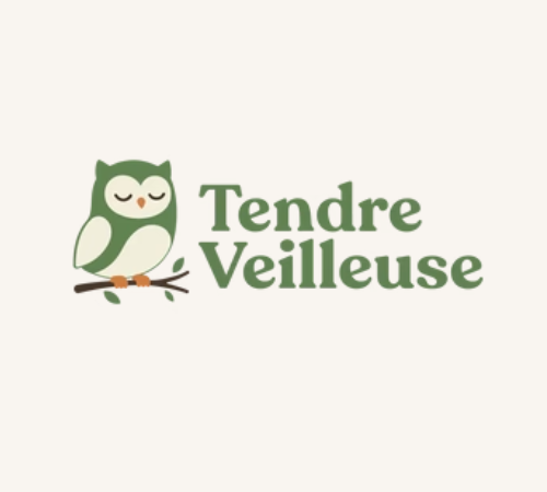 Logo Officiel style 3D de la marque Tendre Veilleuse