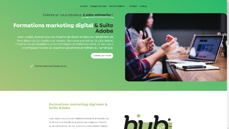 Hub62 : formations aux outils de marketing digital