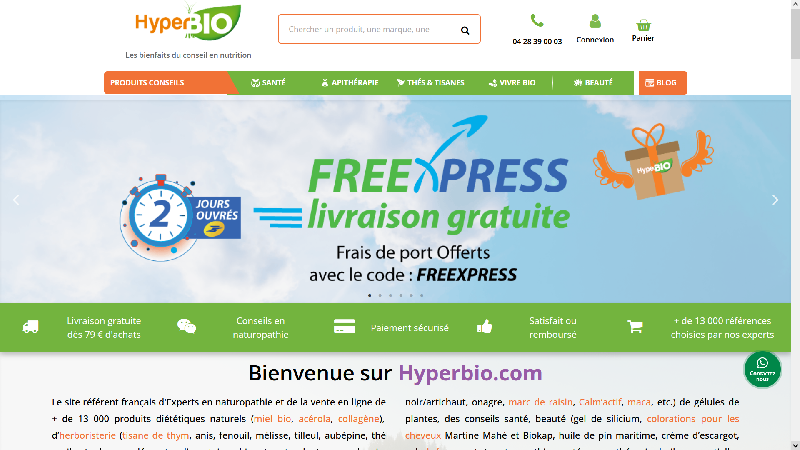 Hyperbio, expert en produits naturels et bio