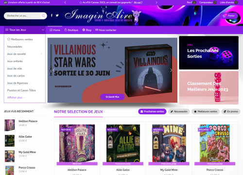 Imagin'Aire - Boutique en ligne de jeux de société