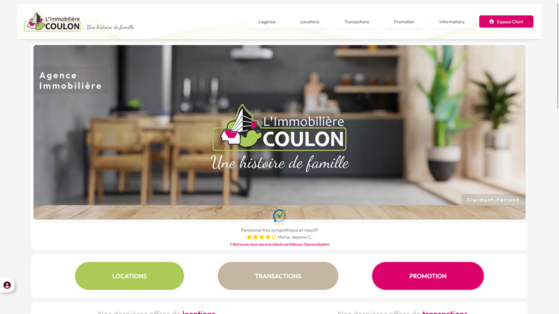 L'Immobilière Coulon : Locations, Gestion, Ventes, Neuf