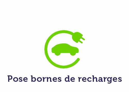 logo pose bornes de recharge autos