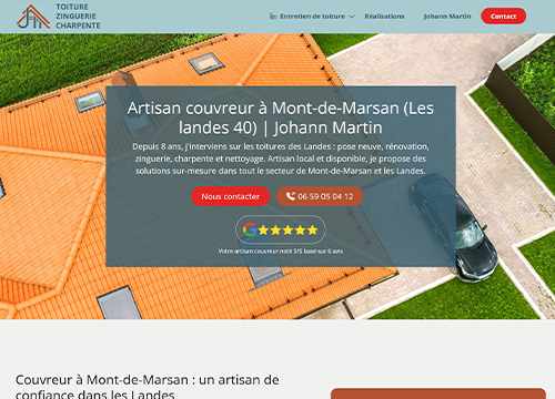 Johann Martin couveur à Mont-de-Marsan
