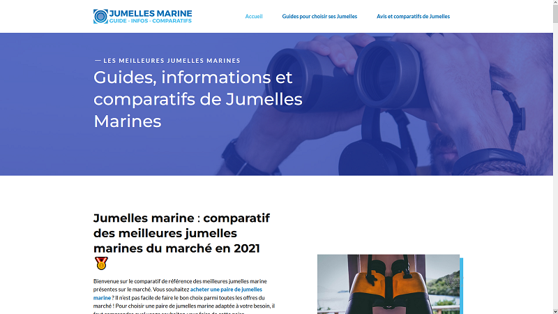 Guides des meilleures jumelles marine