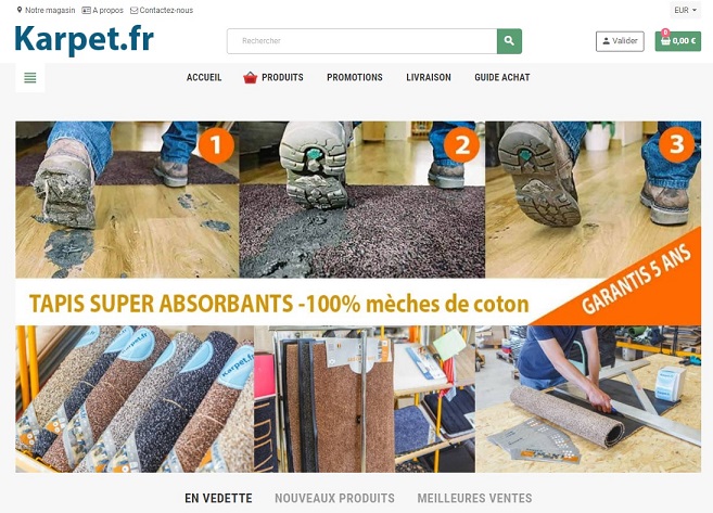 Page d'accueil Karpet