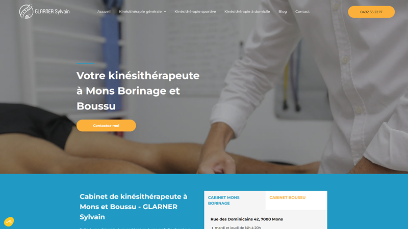 Kinésithérapeute à Mons et à Boussu – GLARNER Sylvain